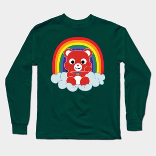 Rainbow Maneki Kuma Long Sleeve T-Shirt